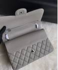 Сумка Large Classic Grained Calfskin Bag Grey